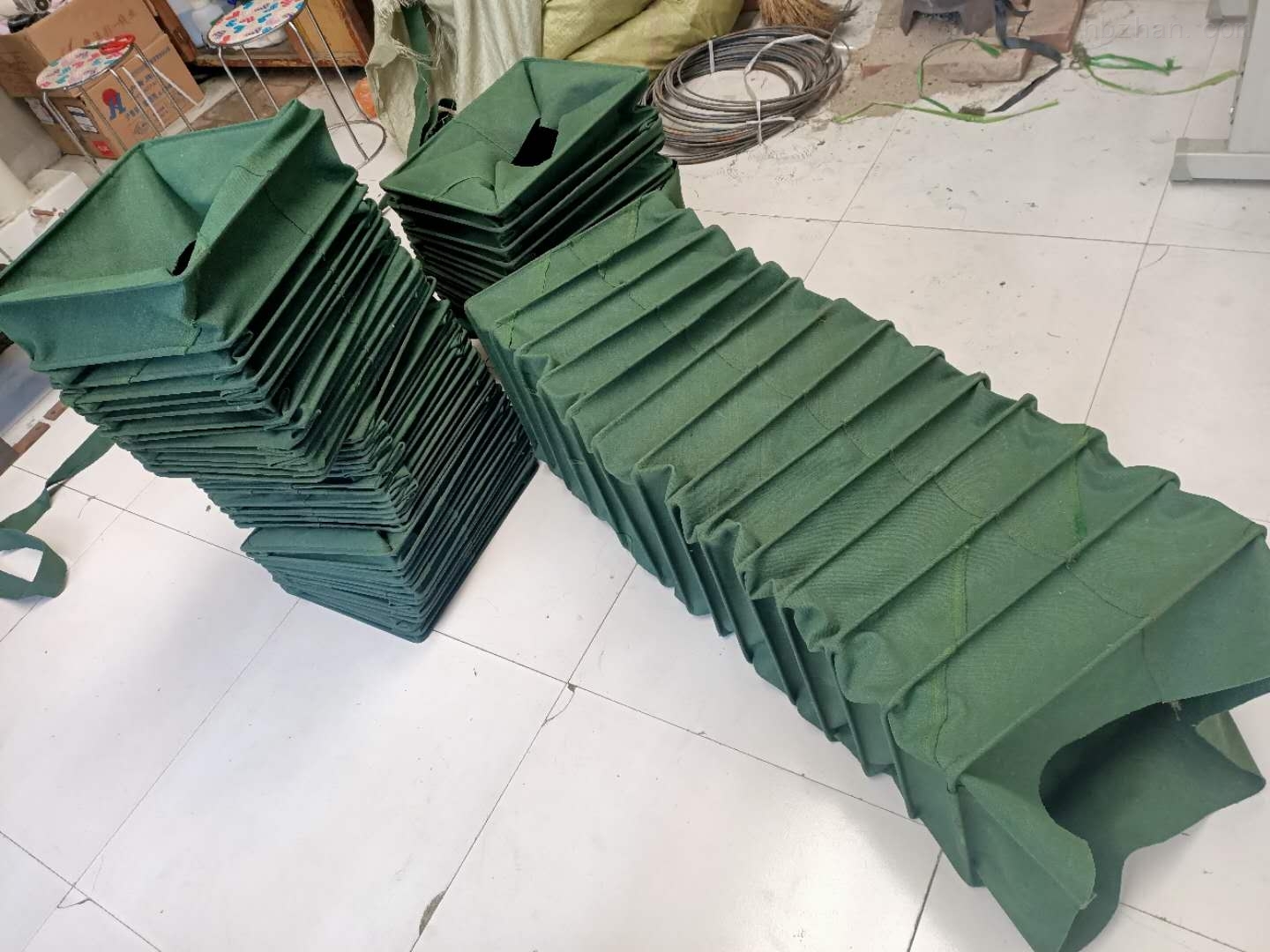 耐磨风道口帆布除尘高温软连接