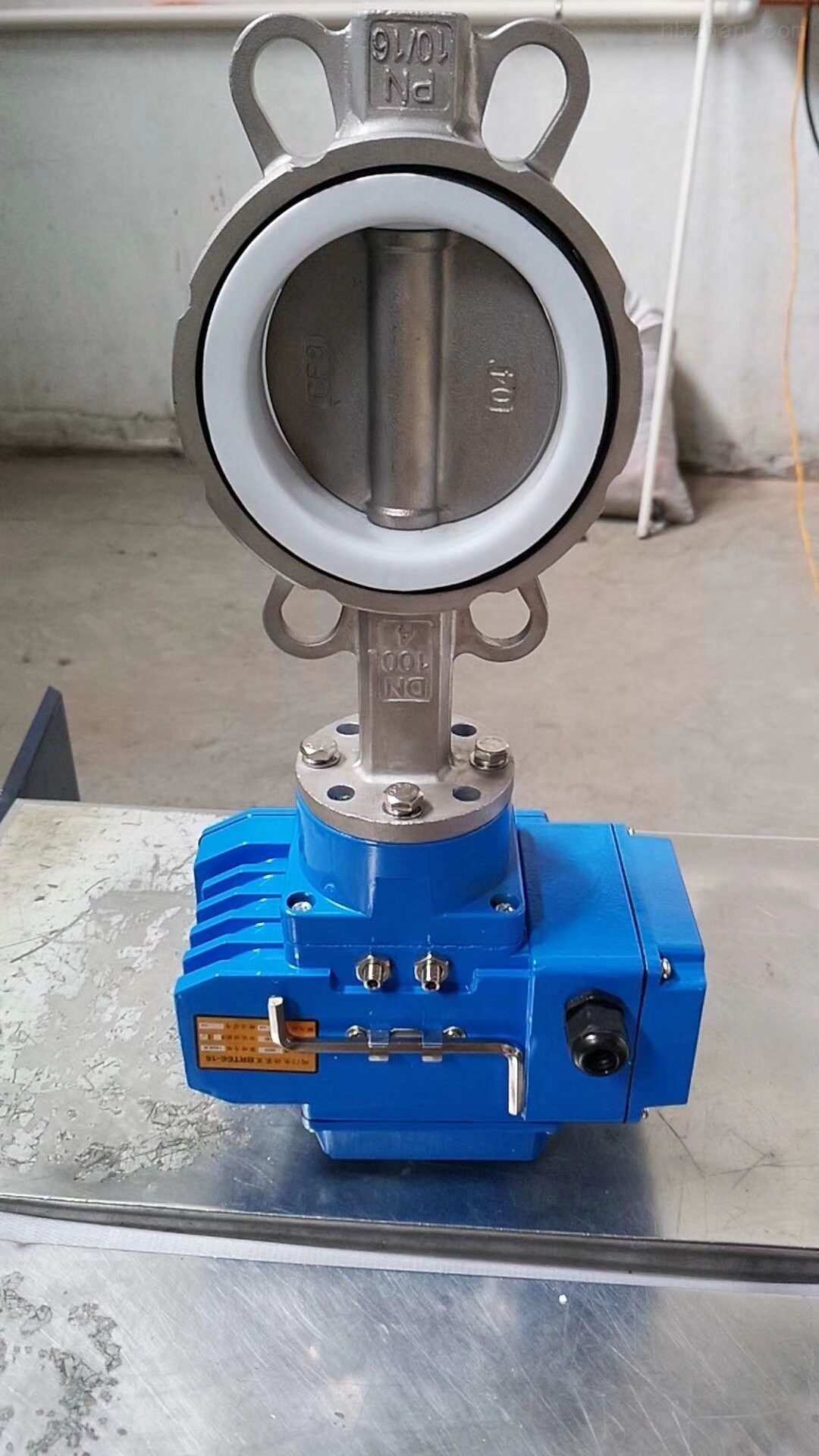 电动衬四氟对夹蝶阀