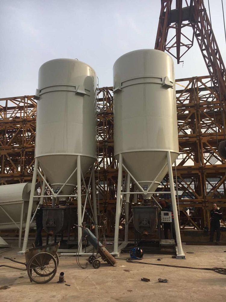 80t-厂家供应干粉砂浆储料仓 散装颗粒储存罐