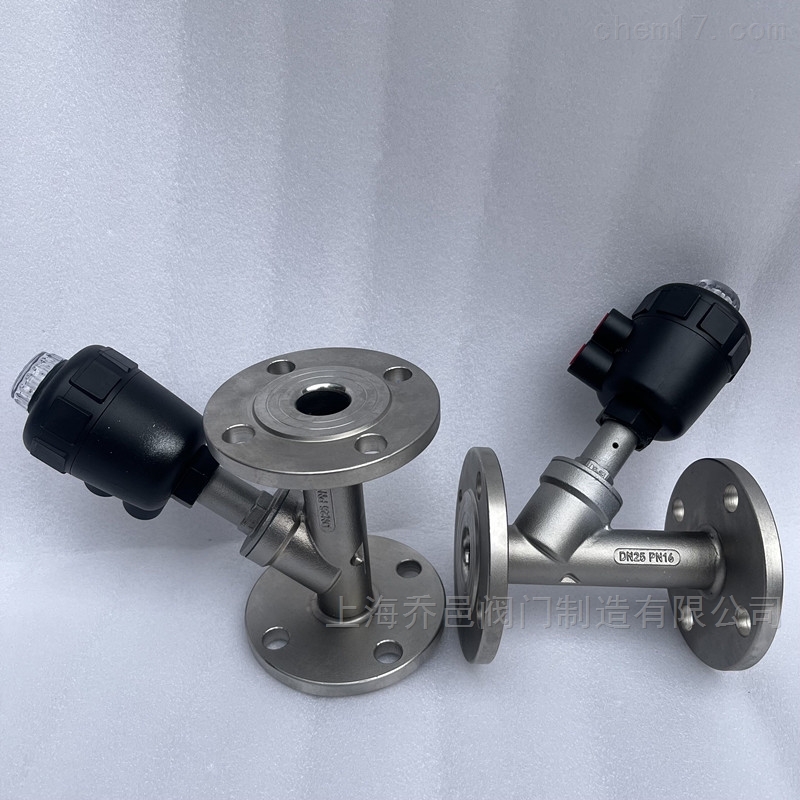 <strong><strong><strong>气动不锈钢法兰角座阀</strong></strong></strong> <strong><strong><strong>气动不锈钢法兰角座阀</strong></strong></strong>