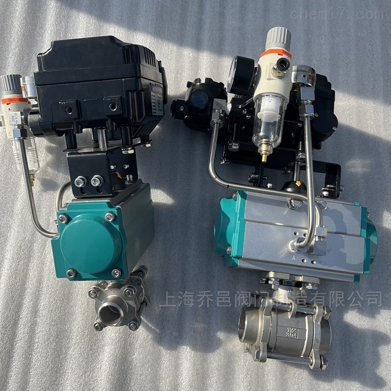 <strong>气动调节型三片式球阀</strong> <strong>气动调节型三片式球阀</strong>